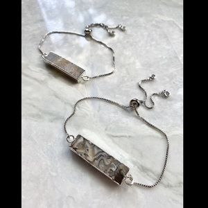 SILVER MEXICAN AGATE BRACELET